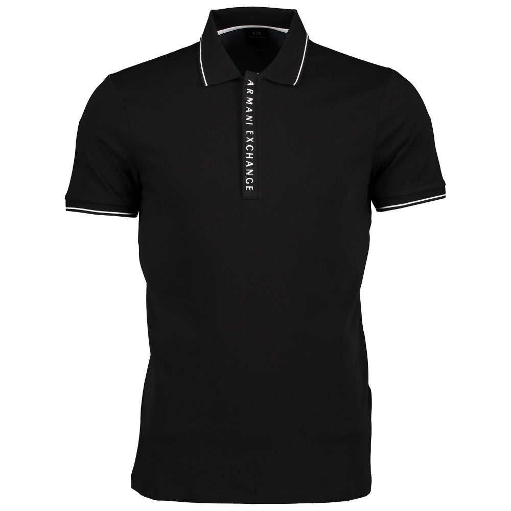 Concealed Zip AX Polo Shirt | Armani Exchange – Robert Goddard