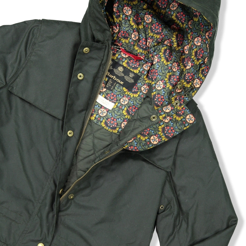 barbour blaise hooded waxed jacket