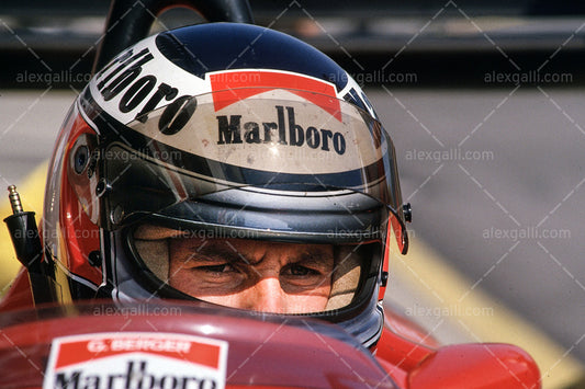 F1 1987 Gerhard Berger - Ferrari F1-87 - 19870029