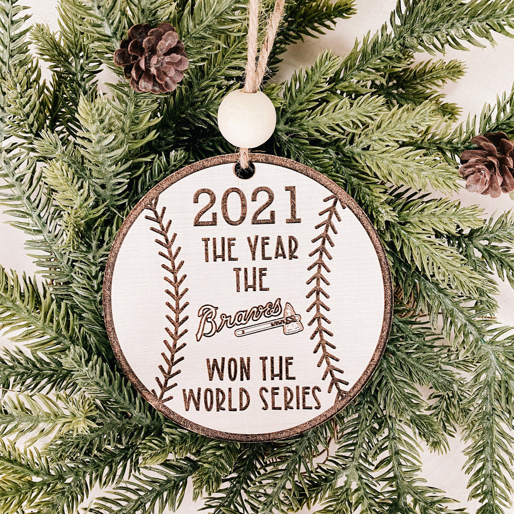 Atlanta Braves World Series Champions 2021 Christmas Tree Ornament