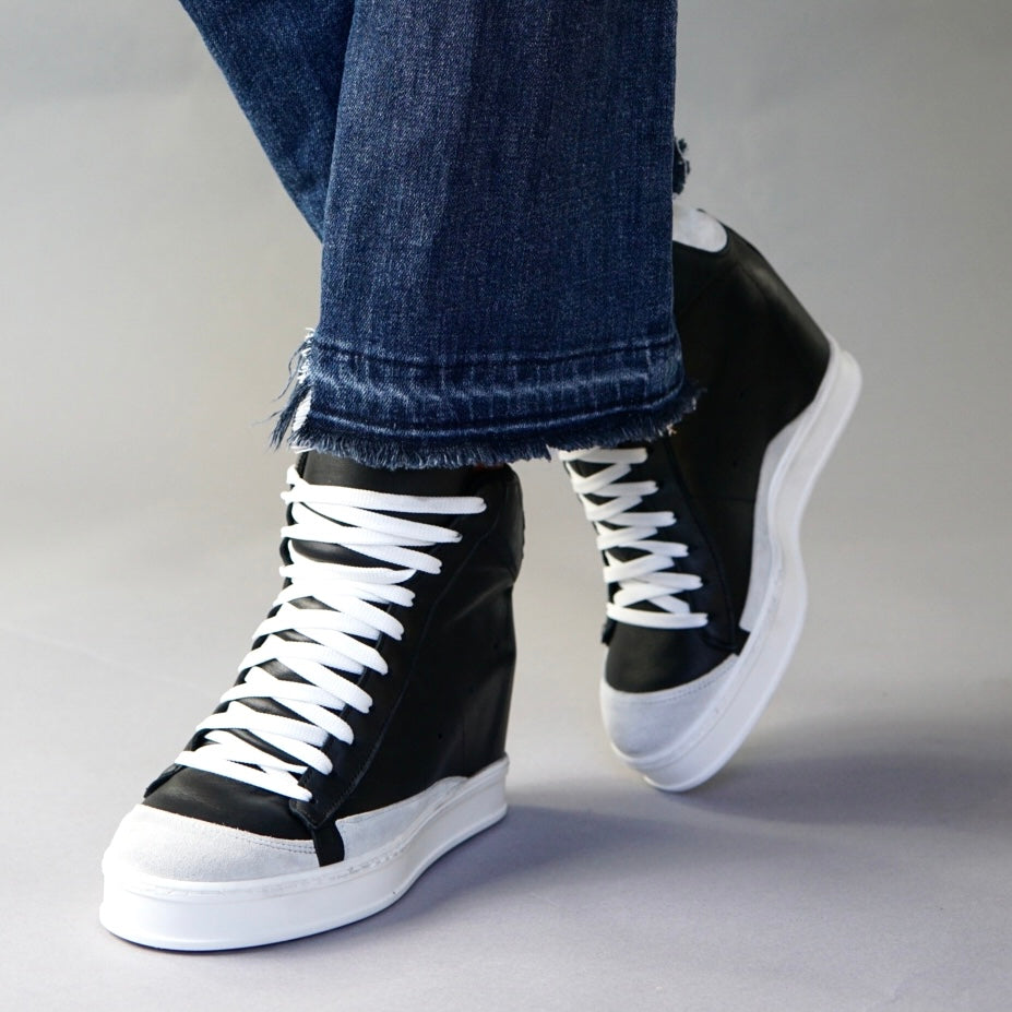Fearless Black Wedge Sneaker | Buy Online CynthiaRichard