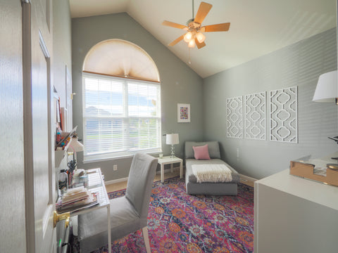 home office and dressing room, real estate photography