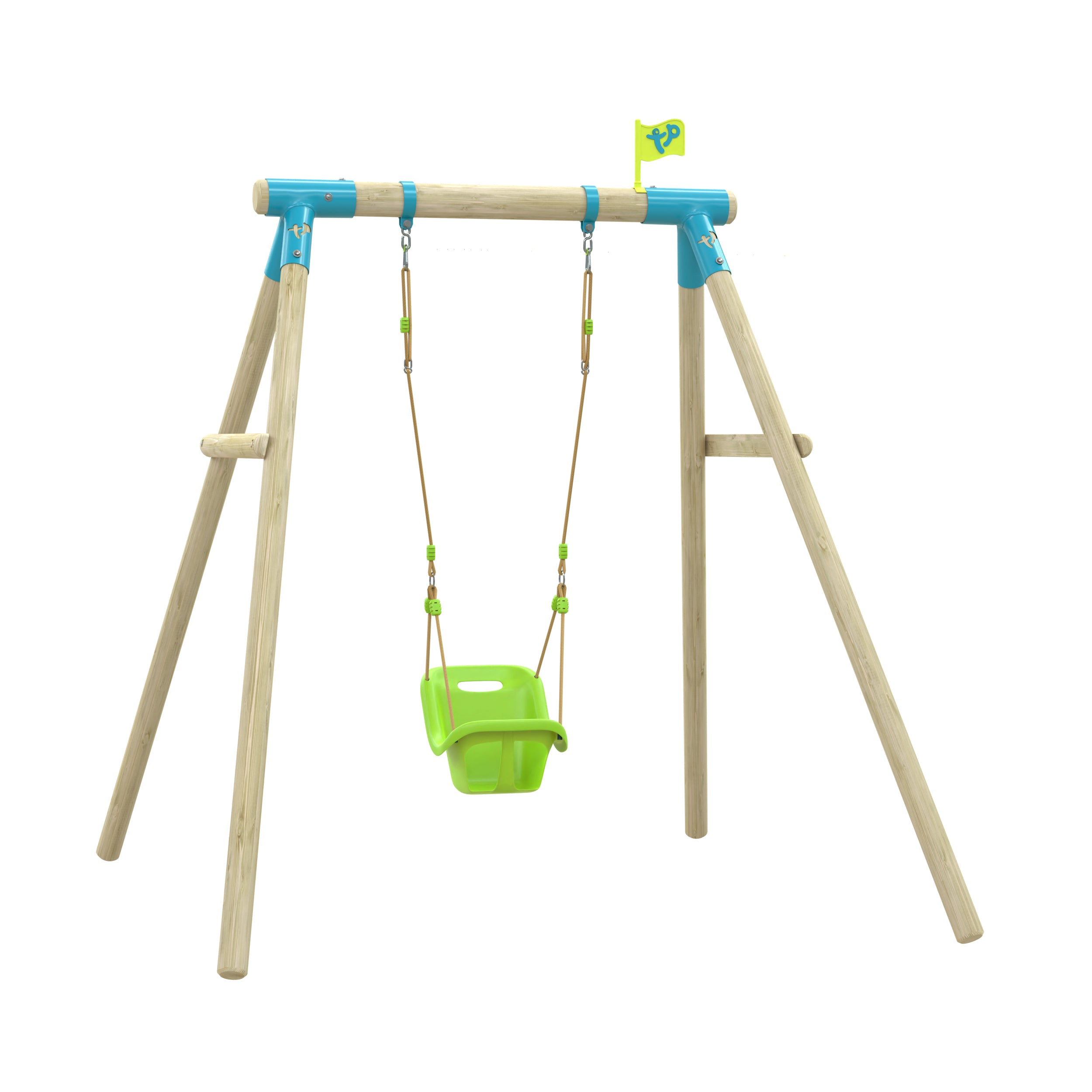 Single Compact Knightswood Swing with Baby Seat - FSC® certified