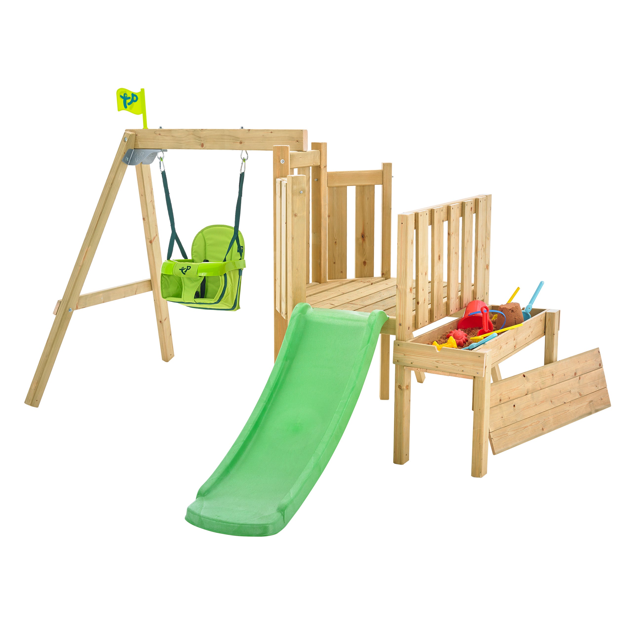 TP Forest Toddler Wooden Swing Set & Slide - FSC<sup>®</sup> certified