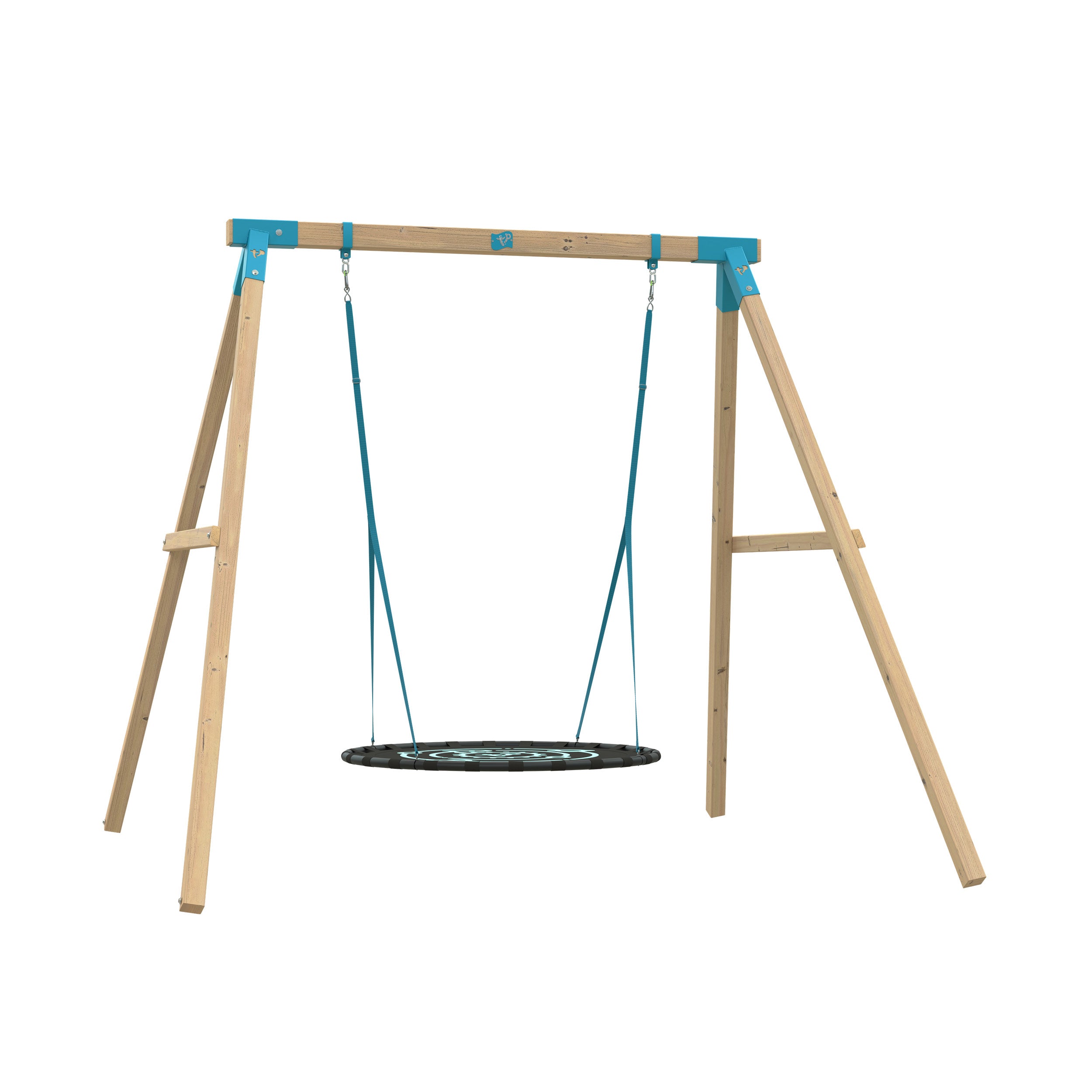 TP Kingswood Double Swing Squarewood Set with Giant Nest Swing - FSC<sup>®</sup> certified