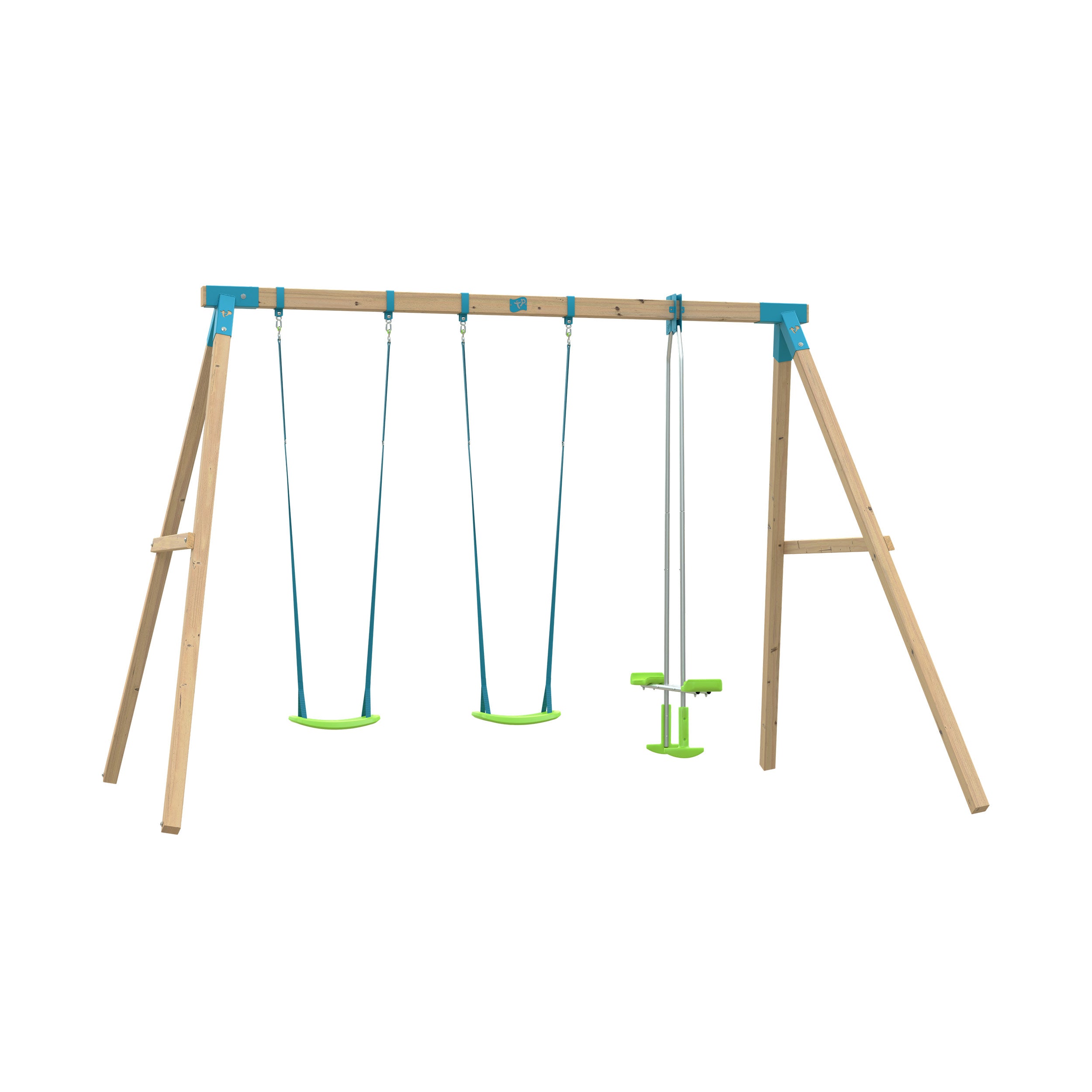 TP Kingswood Triple Swing Squarewood Set with Glider - FSC<sup>®</sup> certified