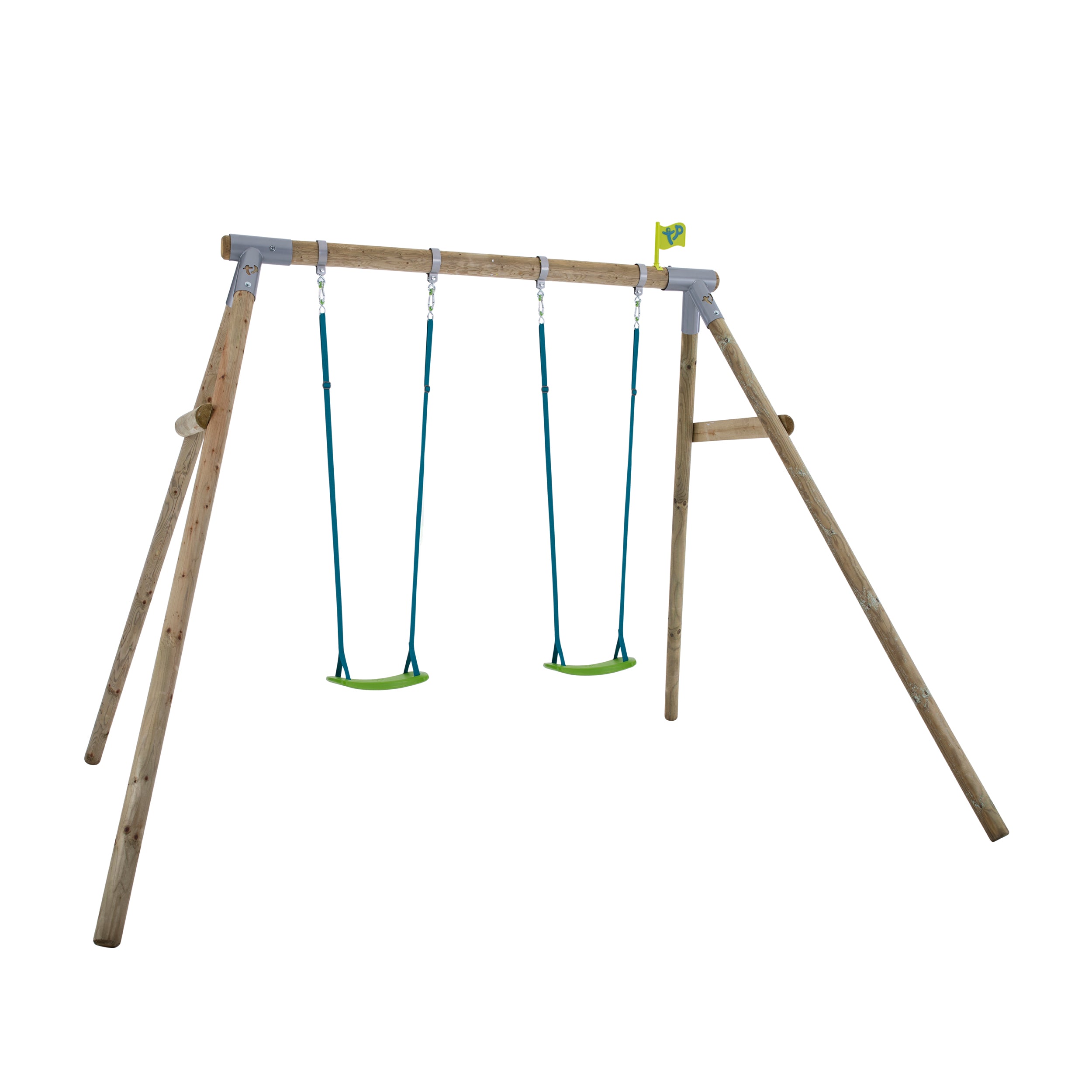 TP Knightswood Double Wooden Swing Set - FSC<sup>®</sup> certified