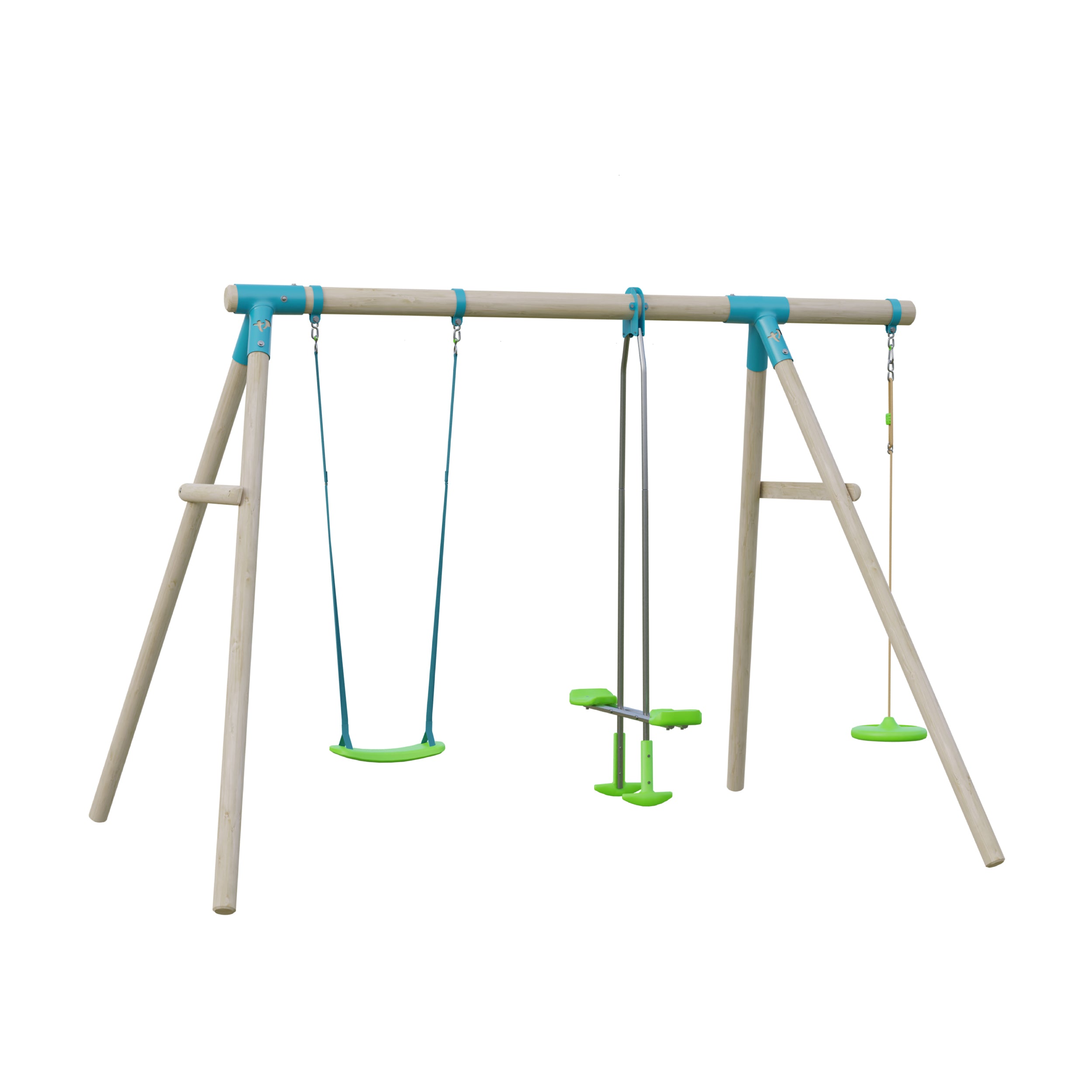 TP Wooden Compact Triple Swing Set - FSC<sup>®</sup> certified