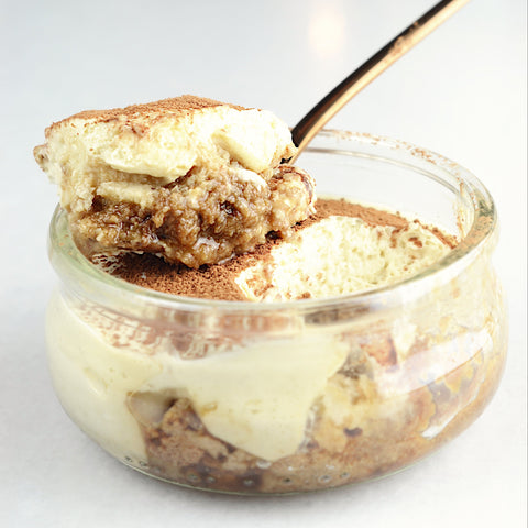 Tiramisú sin gluten y vegano