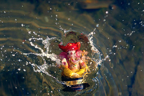 ganesh visarjan at home