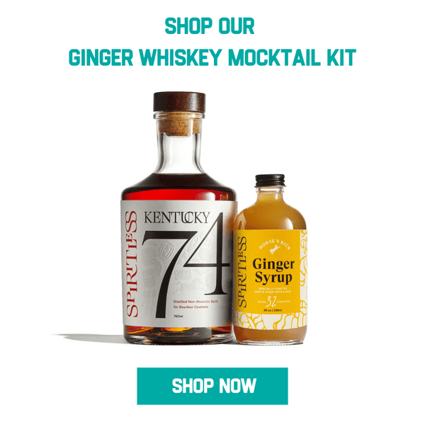 non-alcoholic ginger whiskey cocktail mocktail kit