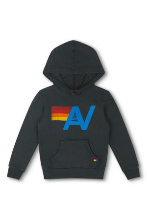 AVIATOR NATION KID'S LOGO PULLOVER HOODIE - CHARCOAL - Meant 2 Be Kids