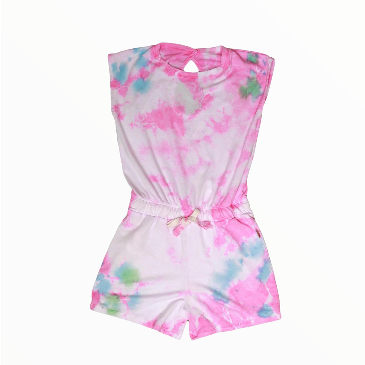 T2LOVE SLEEVELESS ROMPER - NEON TIE DYE – Meant 2 Be