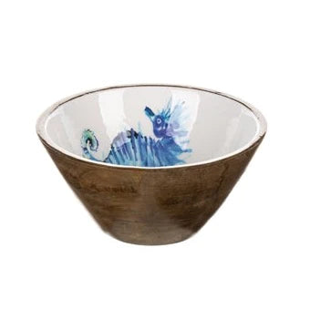 Mango Wood Bowl from Home Decor Online Store Collecting Seashells