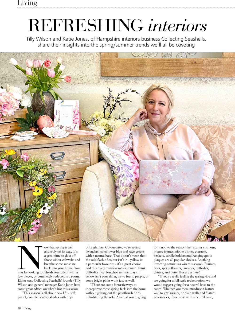 Collecting Seashells in Hampshire Living Talking About Spring Home Interiors Trends Page 1