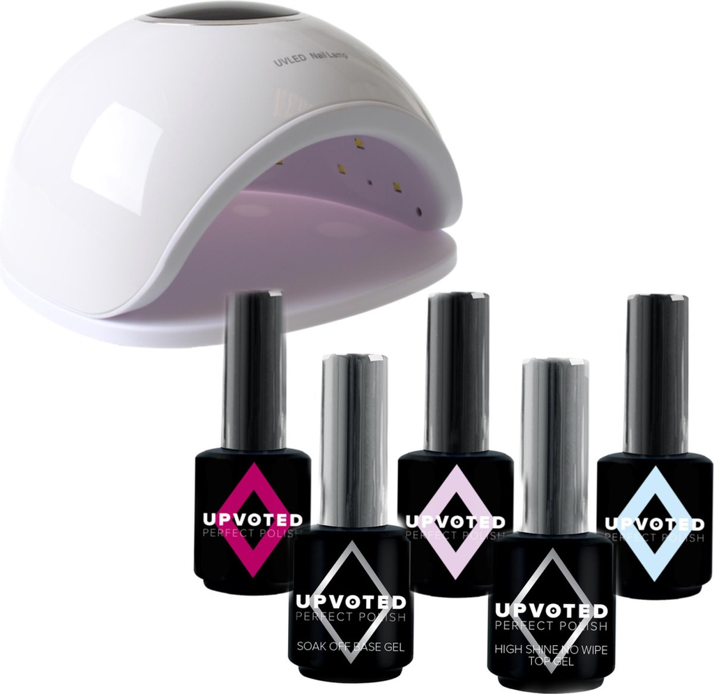 beet Beurs toespraak UPVOTED Gellak Color Starterspakket incl LED / UV lamp | 6 Delig | Gio  Cosmetics