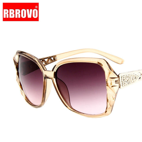 Oversized Cat Eye Sunglasses Women Luxury Brand Large Frame Square