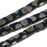 Peacock beads Black vitrail medium