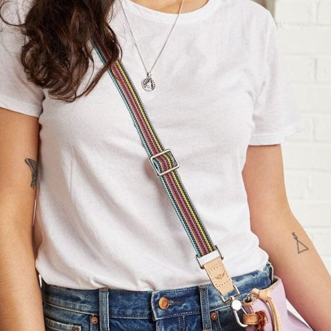 Consuela Diego Slim Leather Crossbody Strap