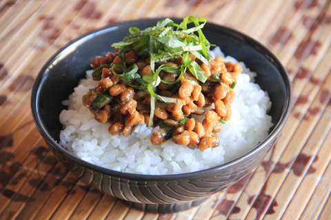 Natto with white rice is a perfect combination!