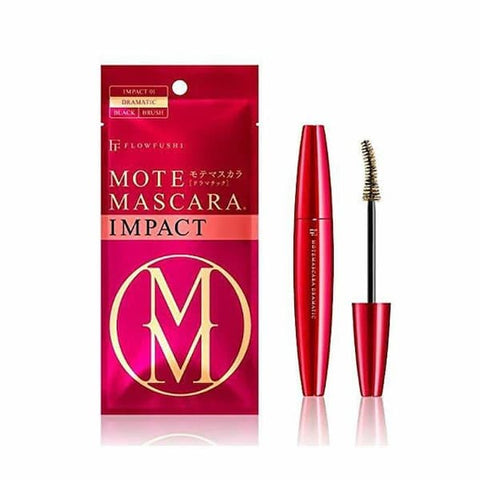 Flowfushi Mote Mascara Impact 01 Dramatic Black for Women 0.2 Oz