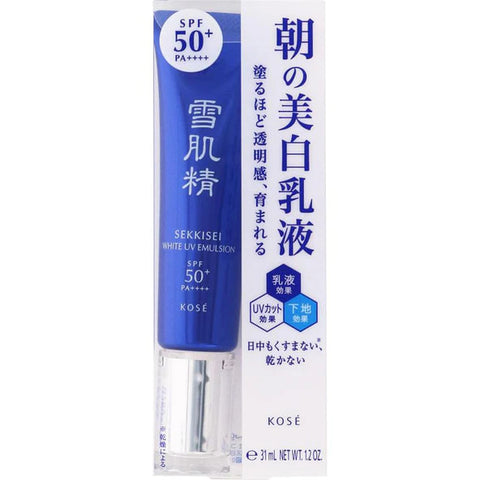 Kose Sekkisei White UV Emulsion SPF50+ PA++++ 35g - Sunscreen Day Cream From Japan