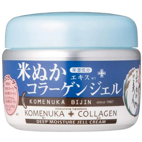 Nihonsakari Komenuka Bijin Collagen Deep Moisture Jell Cream 100g Japan With Love