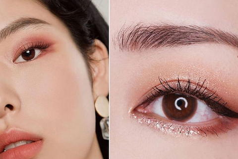 One of the many types of double eyelid makeup styles