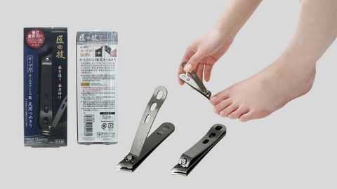 This Japanese nail clipper is designed specifically for feet with curved blades for optimal comfort and precision.