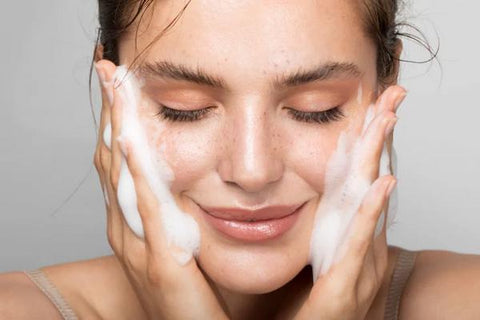 Wash your face gently with a suitable cleanser