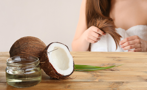 Using coconut oil every day is really good for your hair.