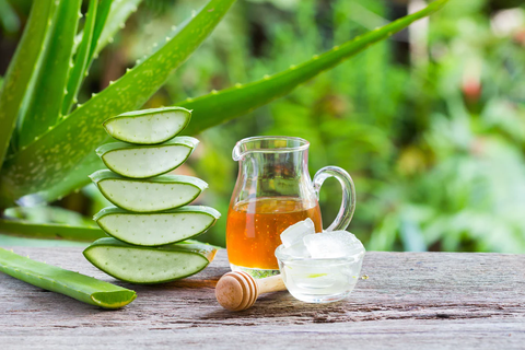 Hydrate and soothe with honey and aloe vera in this DIY mask