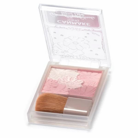 Canmake Glow Fleur Cheeks Blend Type B02 Rose Ballerina - Japanese Gloss Blush - Matte Blush Brand