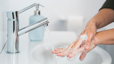 Clean hands can save your skin from harmful bacteria.