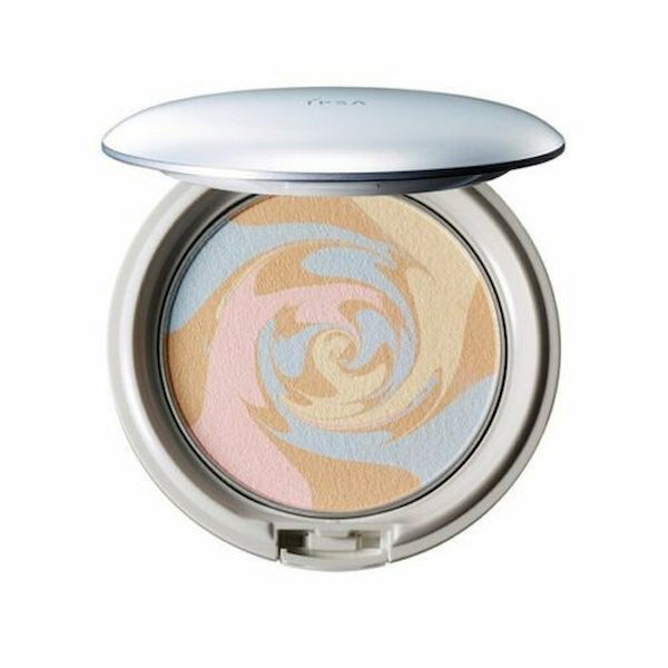 Use all four shades from IPSA pressed face powder for a balanced complexion