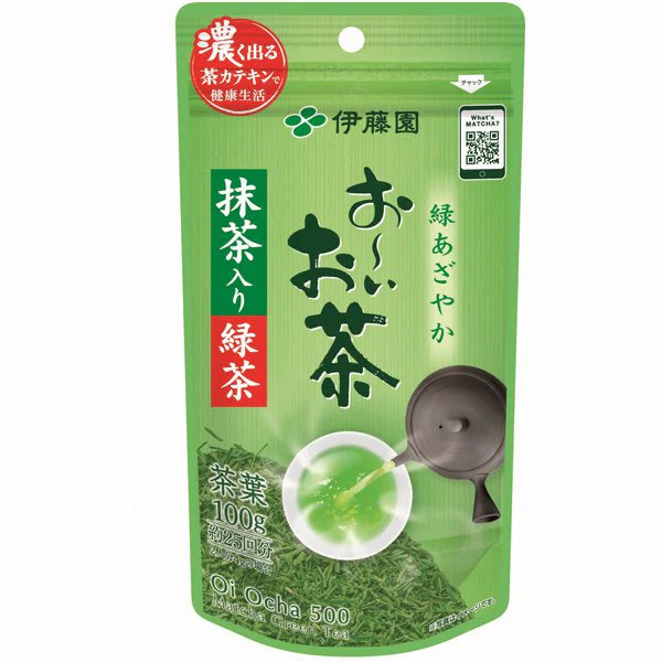 Ito En Oi Ocha Green Tea With Matcha Bag 100g