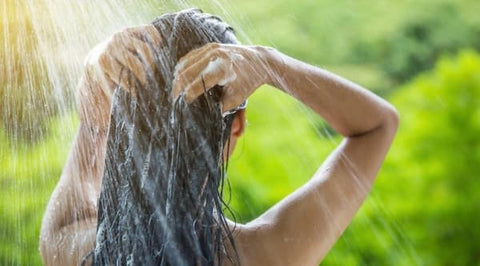 Apply natural shampoos to wash your hair