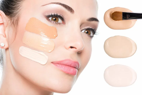Select a foundation shade that matches your skin tone