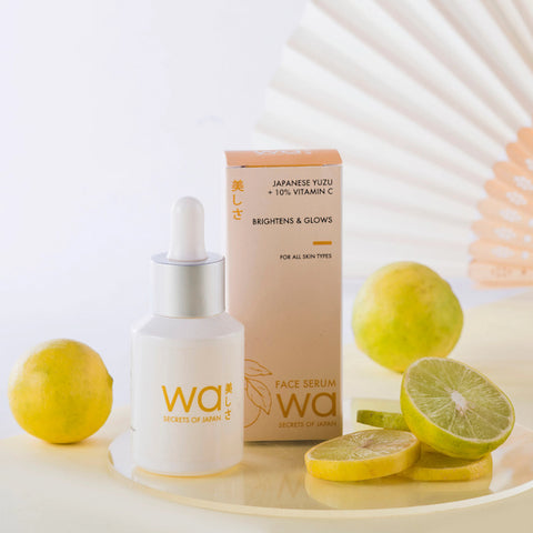 Japanese serum for face uses Yuzu (Japanese type of Lemon) as an ingredient