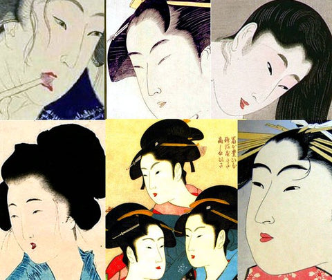 Japanese beauty ideals in the past.