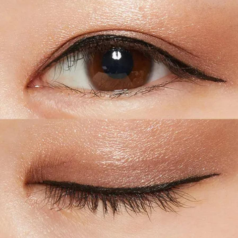 Japanese eye makeup is simple with neutral eyeshadow shades
