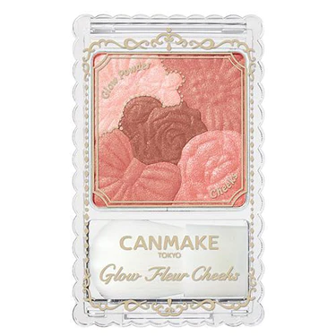 For a pink cute cheek blush, you can consider use this item from Canmake for your winter 2023 makeup trend
