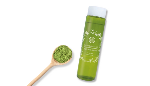 The Santa Marche Point Makeup Remover Tea Leaf Extract offers gentle yet effective makeup removal