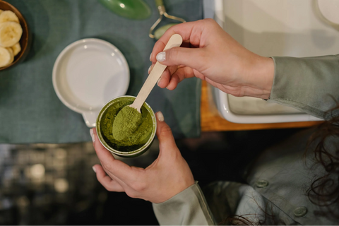 The caffeine and methylxanthines in matcha can help enhance blood flow