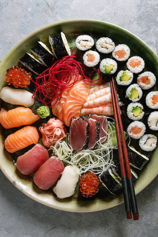 Sushi and Sashimi