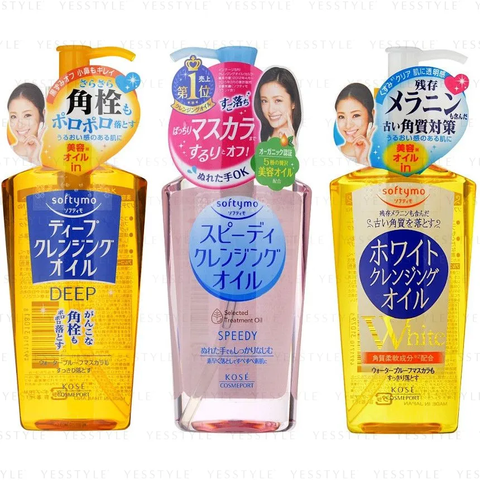 Kose Softymo Cleansing Oil is a fundamental component of the double cleansing method