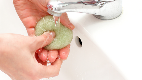 To extend the life of your konjac sponge, rinse it well after each use, squeeze out excess water, and hang it to dry in a well-ventilated spot