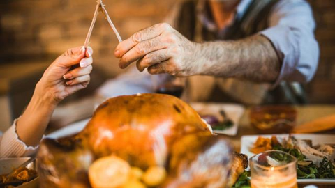 The turkey wishbone pull is a traditional post-Thanksgiving game, where players tug on the bone and hope for a victory