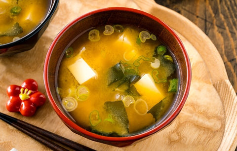 Miso soup is well-known for its rich umami flavor