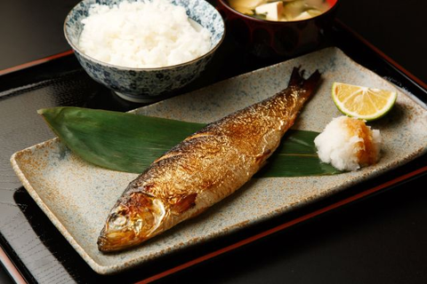 Grilled fish is one of the main Japanese breakfast foods